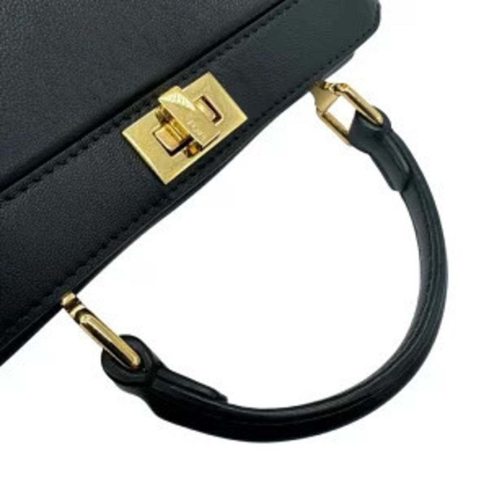 Fendi ABVE FO KUR Peekaboo Bag Black